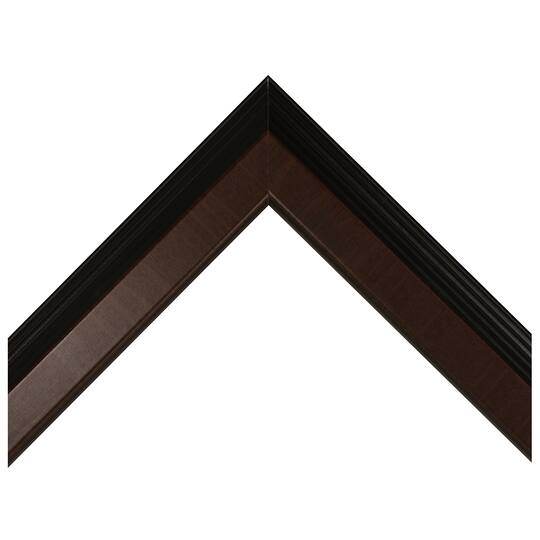Mahogany Crossgrain With Black Custom Frame